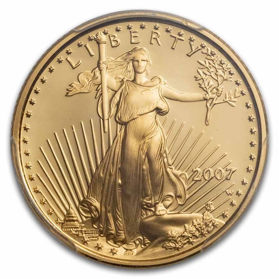 2007-W 1/4 oz Proof American Gold Eagle PR-69 DCAM PCGS