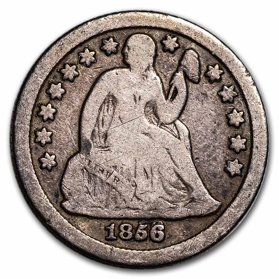 1856-O Liberty Seated Dime VG