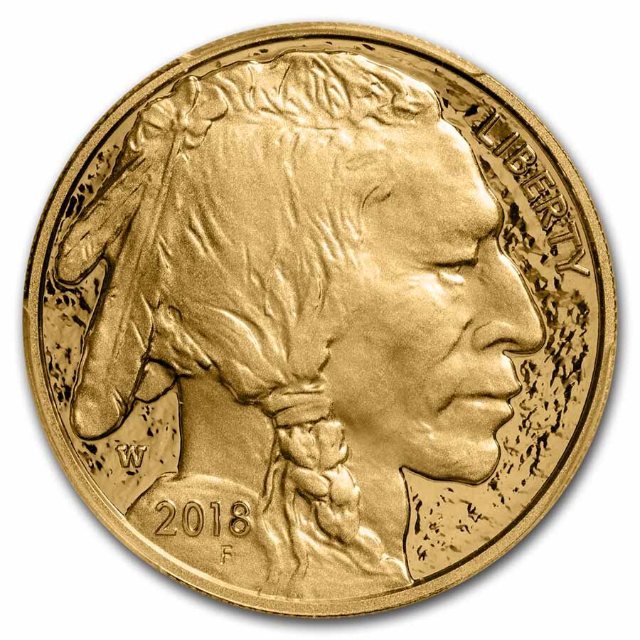 2018-W 1 oz Proof Gold Buffalo PR-70 PCGS (FD, Flag Label)