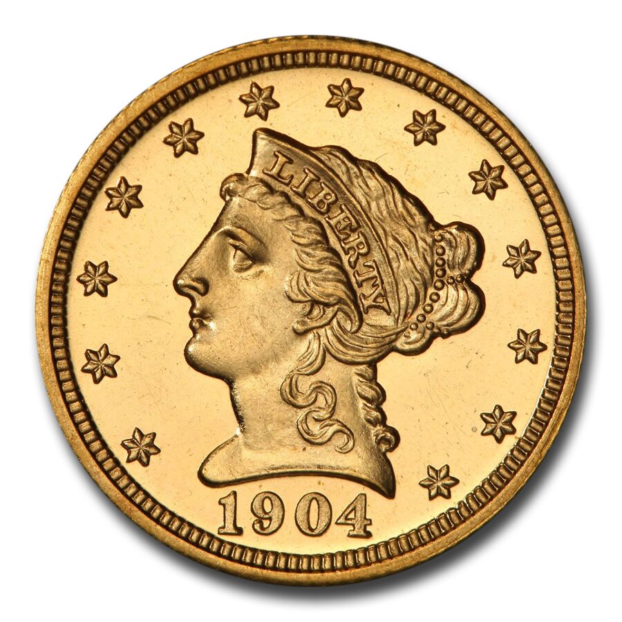 1904 $2.50 Liberty Gold Quarter Eagle PR-64+ DCAM PCGS CAC