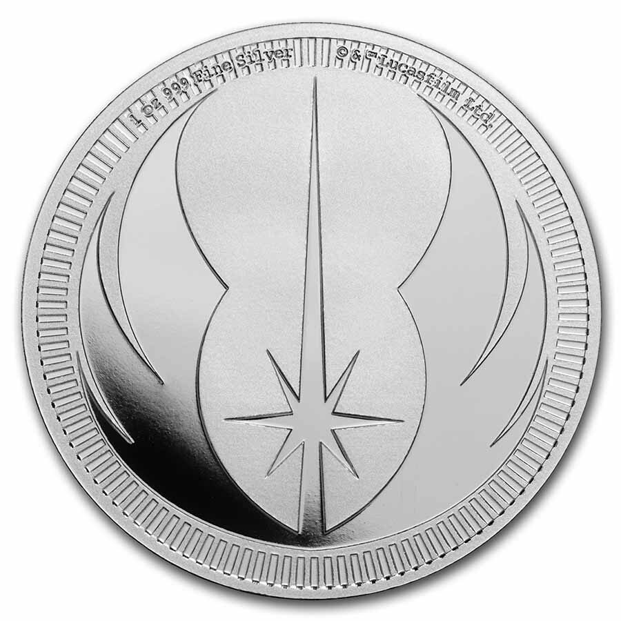 2023 Niue 1 oz Ag $2 Star Wars: Jedi Order Crest MS-70 PCGS (FS)
