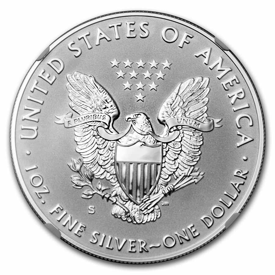 2019-S Enhanced Reverse Proof Silver Eagle PF-70 NGC