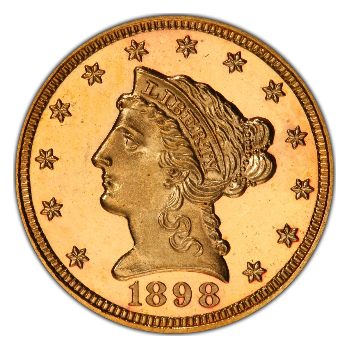 1898 $2.50 Liberty Gold Quarter Eagle PR-66 Cameo PCGS