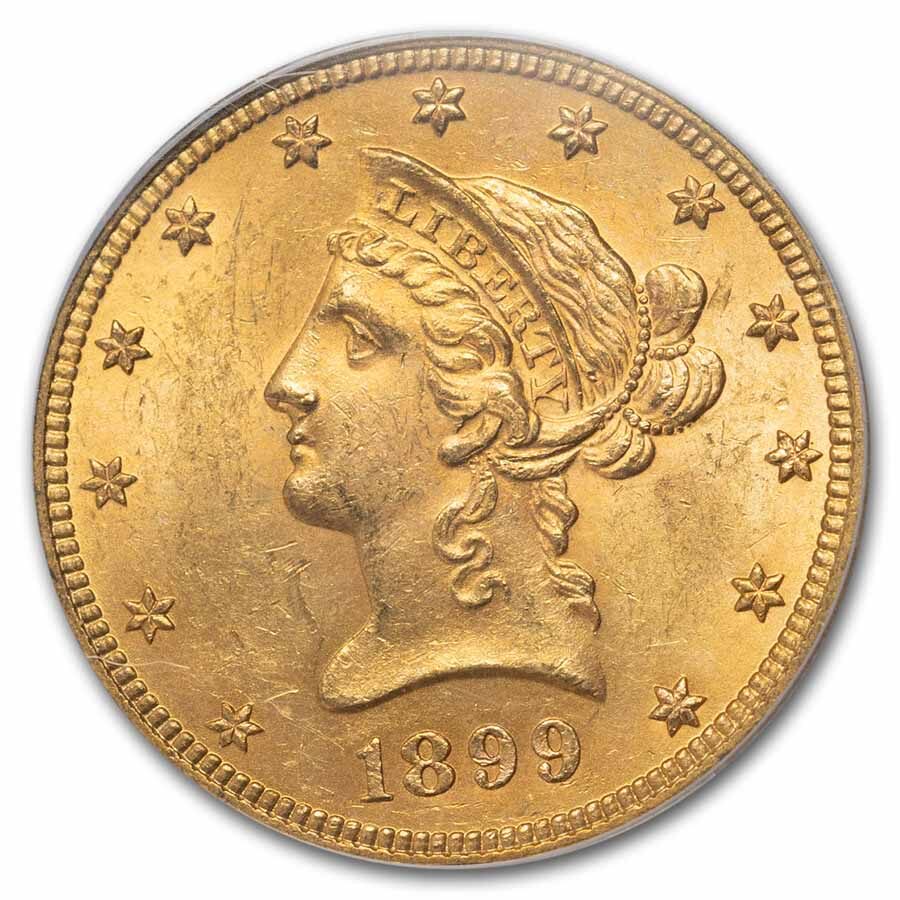 1899 $10 Liberty Gold Eagle MS-62 PCGS