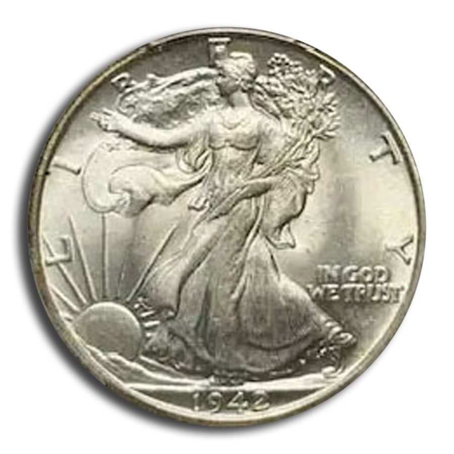 1942 Walking Liberty Half Dollar MS-66 PCGS