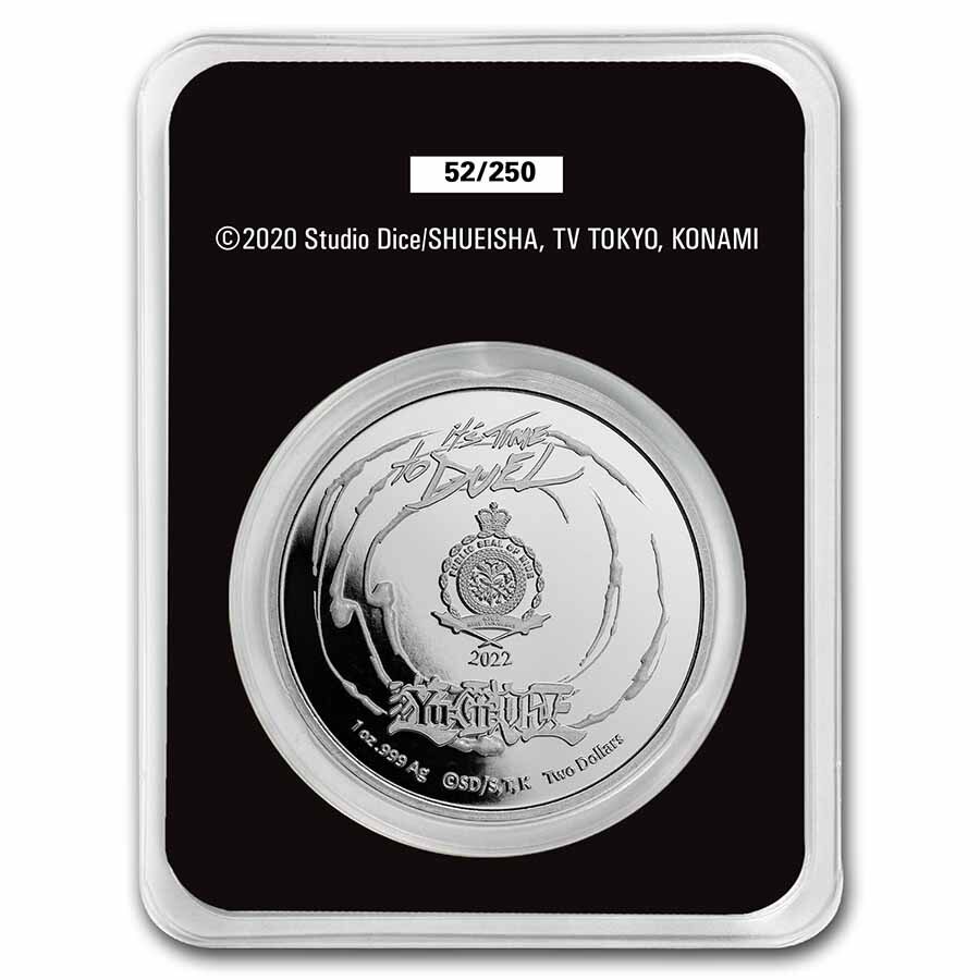 2022 Niue 1 oz Colorized Ag $2 Yu-Gi-Oh! - Seto Kaiba, In TEP