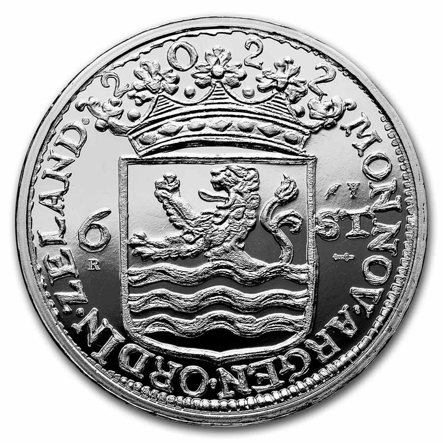 2022 Netherlands 1 oz Silver Proof Ship Shilling (w/Box & COA)