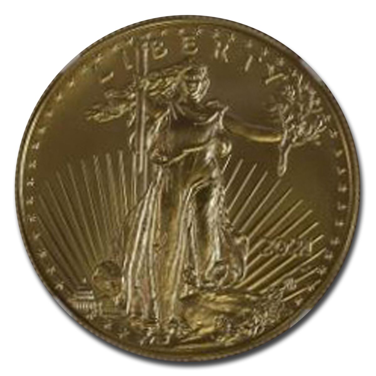 2021-W 1 oz Burnished Gold Eagle Type 2 MS-70 NGC (ER)