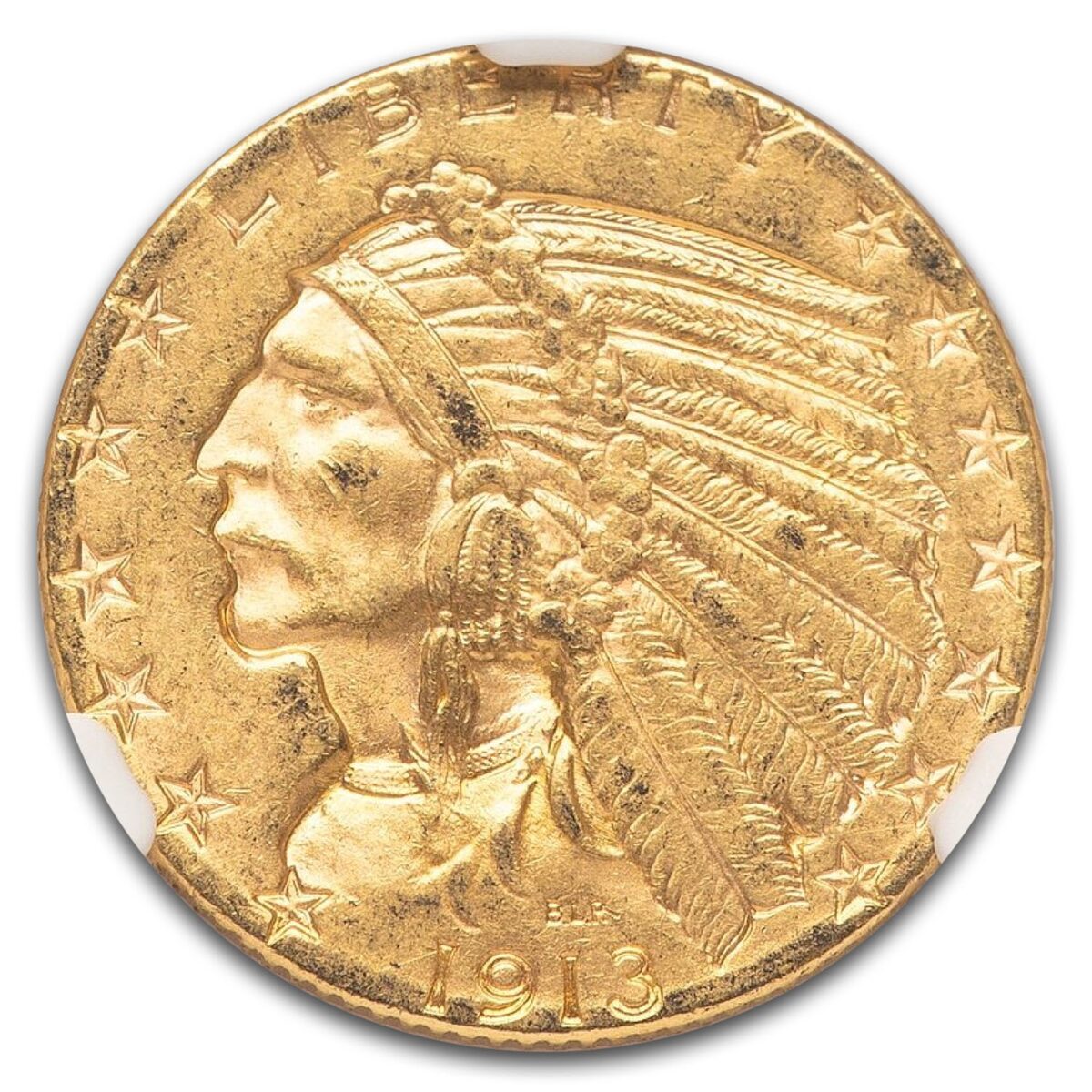 1913-S $5 Indian Gold Half Eagle MS-62 NGC