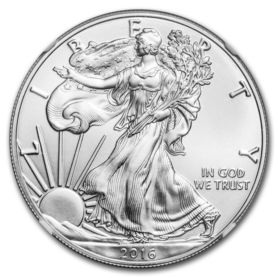 2016 Silver Eagle MS-70 NGC (FR, Eagle Label, 30th Anniversary)