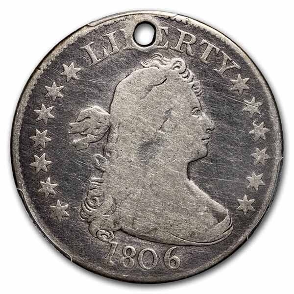 1806 Draped Bust Quarter VG (Details)