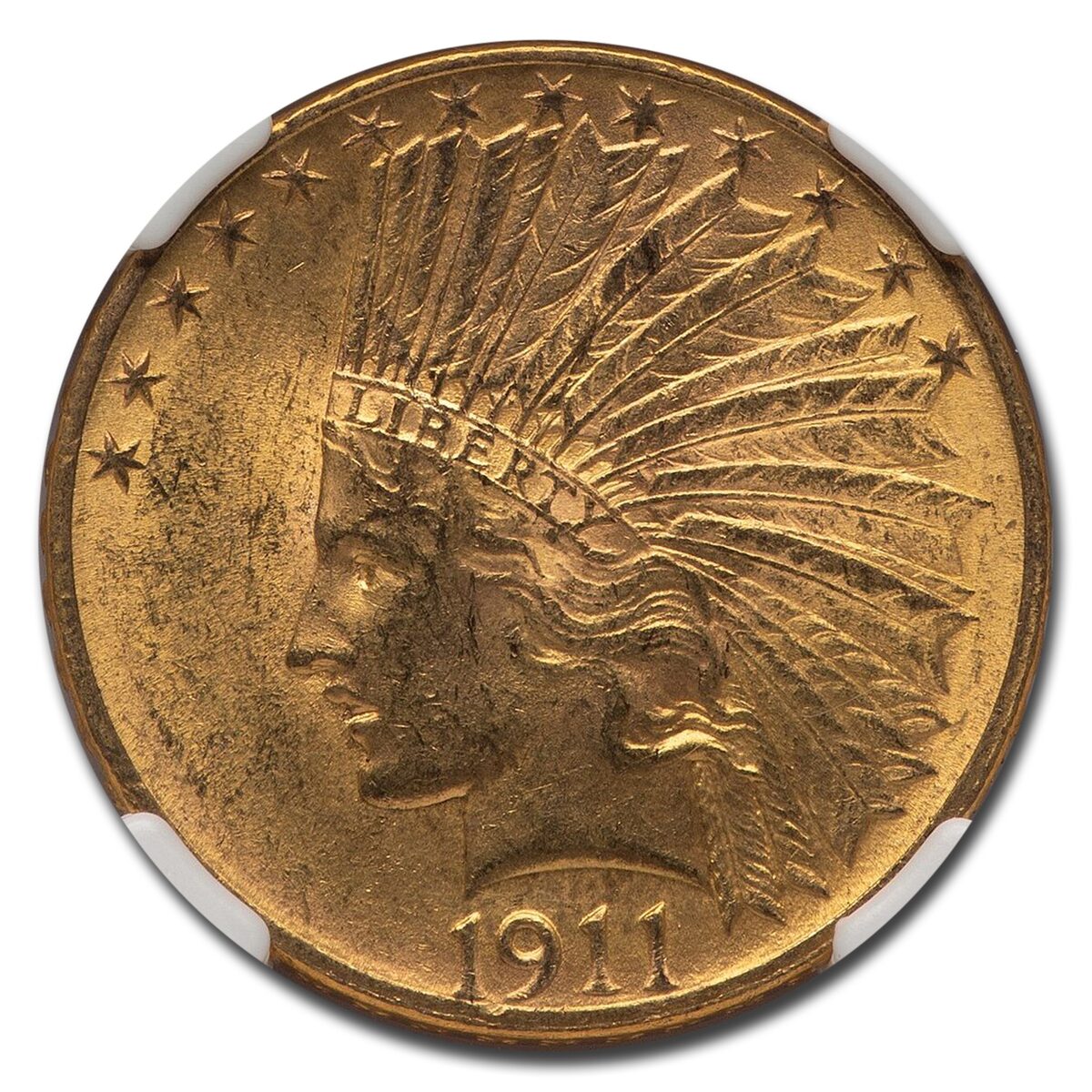 1911 $10 Indian Gold Eagle MS-62 NGC