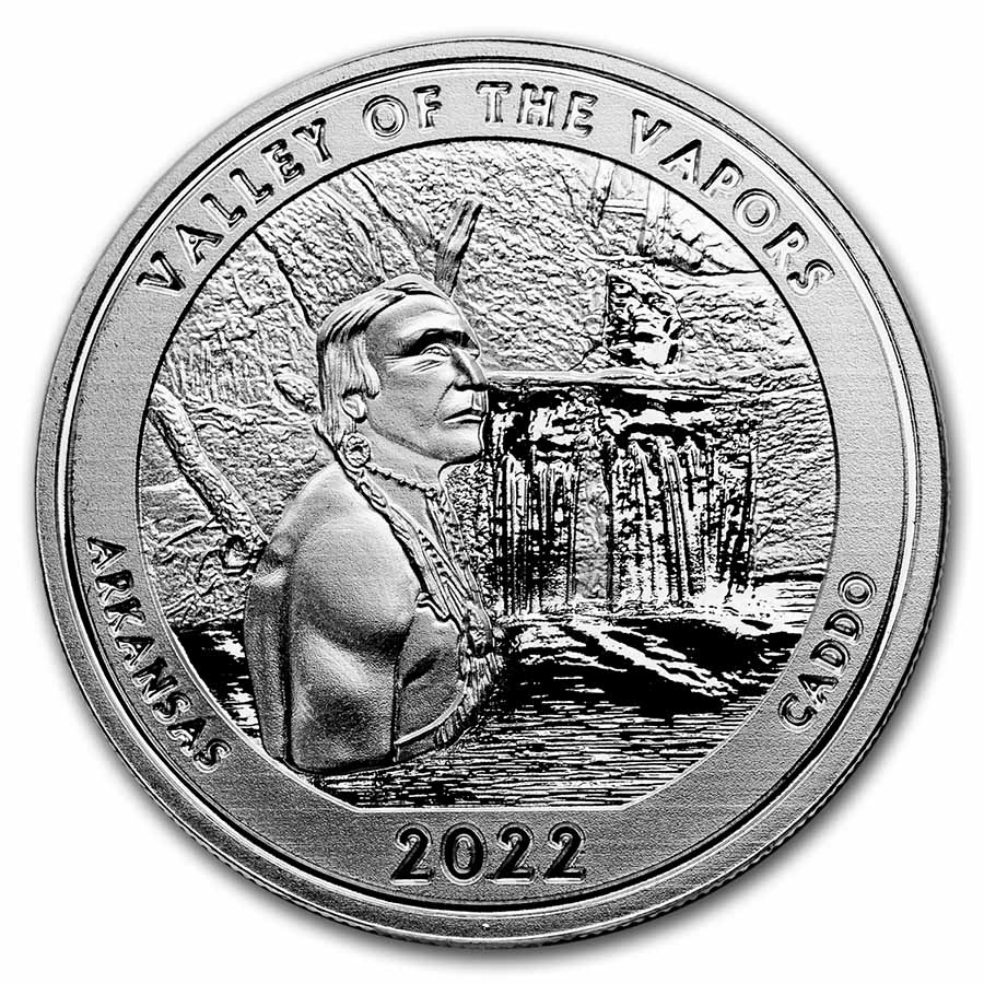 2022 1 oz Ag NATB Arkansas Hot Springs National Park (Box/COA)