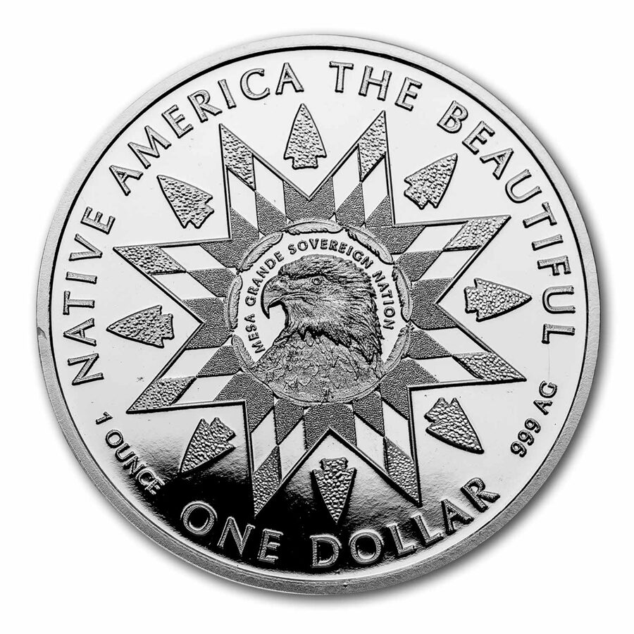 2022 1 oz Silver NATB Wyoming Yellowstone National Park (Box/COA)