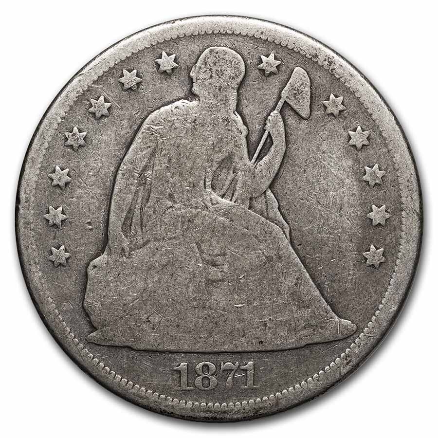 1871 Liberty Seated Dollar Good