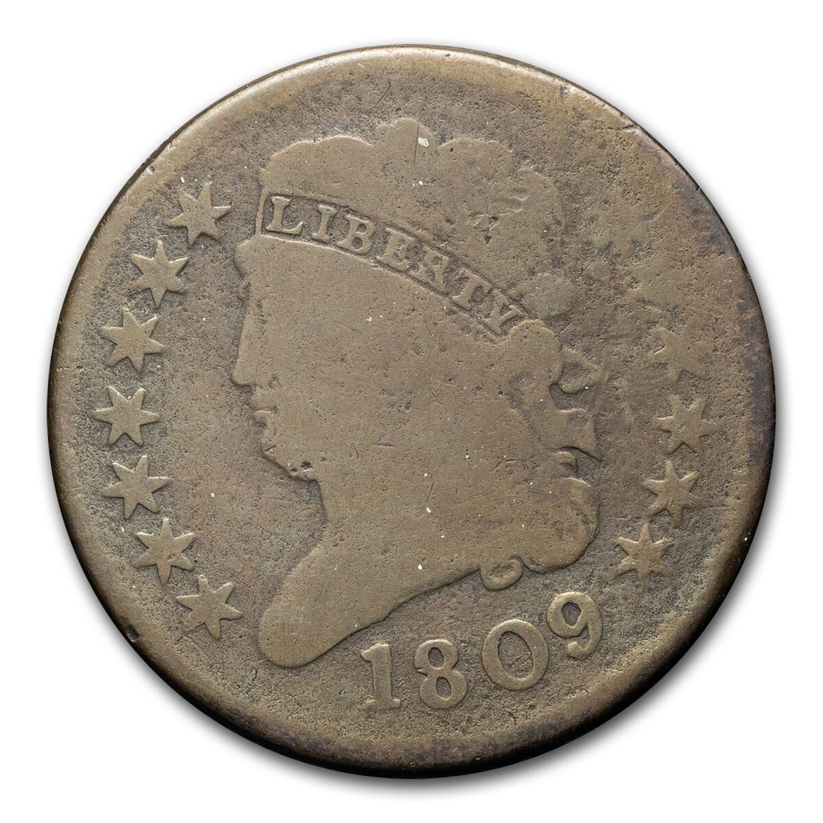 1809 Half Cent Good
