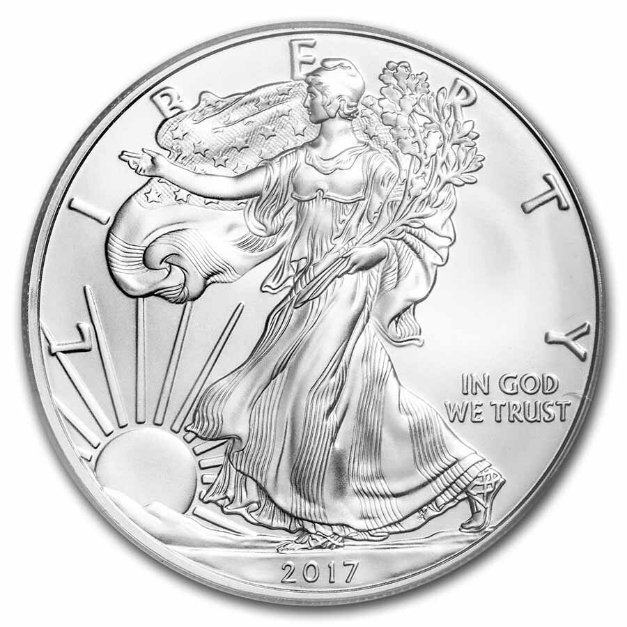 1 oz American Silver Eagle MS-70 PCGS (Random Year, FirstStrike®)