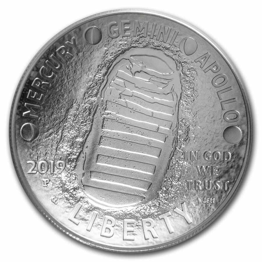 2019-P Apollo 11 50th Anniversary $1 Silver MS-70 PCGS (FDI)