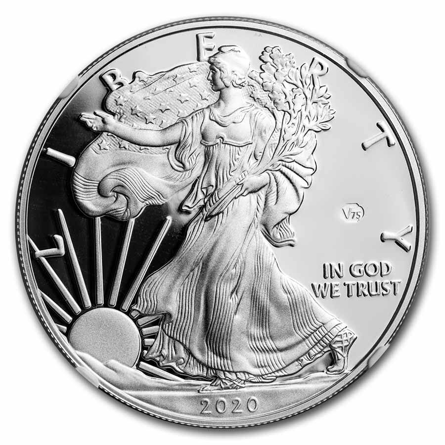 2020-W Proof American Silver Eagle PF-69 NGC (V75 Privy)