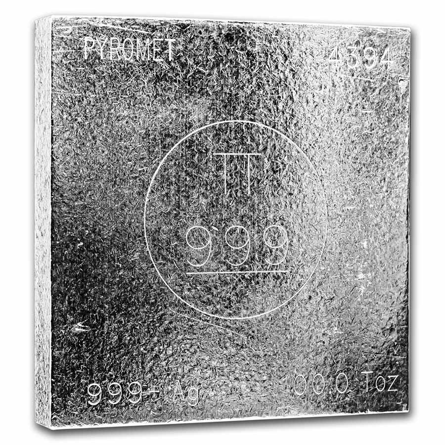 100 oz Silver Square - Pyromet
