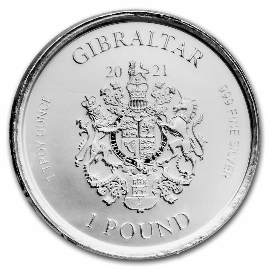 2021 Gibraltar 1 oz Silver Perseus With The Head of Medusa