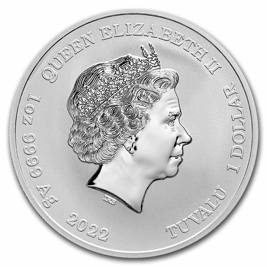 2022 Tuvalu 1 oz Silver Gods of Olympus BU (Hera)