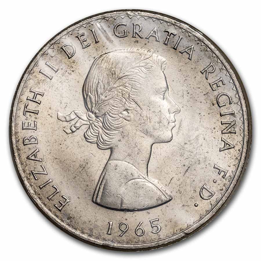 1965 Great Britain Winston Churchill Crown BU (w/COA)