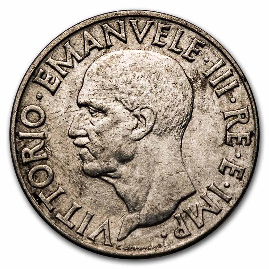 1940 Italy Mussolini "Il Duce" 1 Lira BU (w/Box & COA)