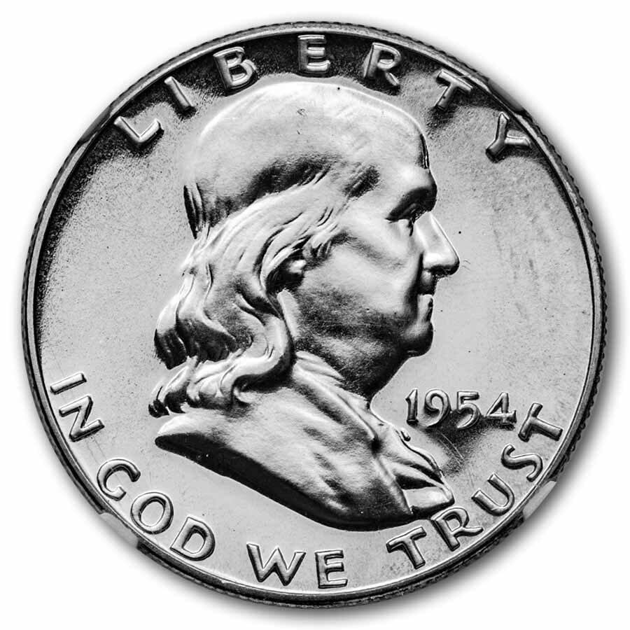 1954 Franklin Half Dollar PF-68 NGC