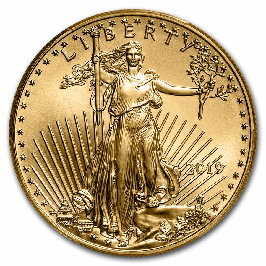 2019 1 oz American Gold Eagle MS-69 PCGS