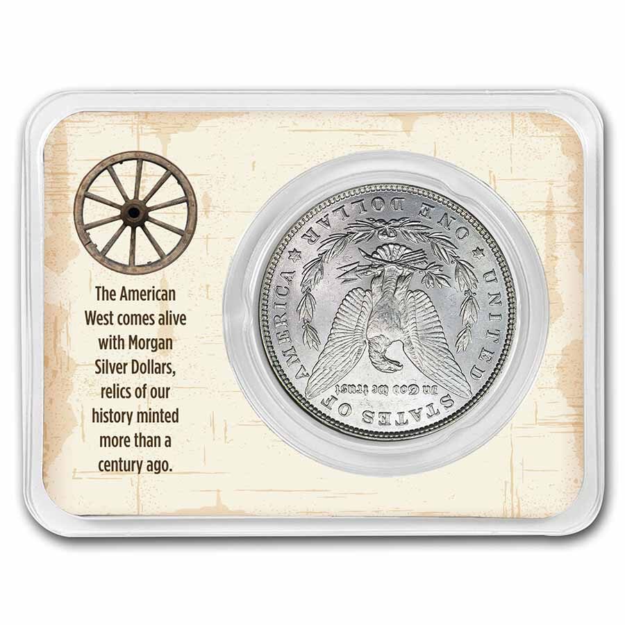 1878-1904 Morgan Silver Dollar Boot & Hat Card BU