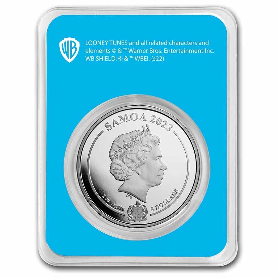 2023 Samoa 1 oz Silver Looney Tunes Tweety Colorized with TEP