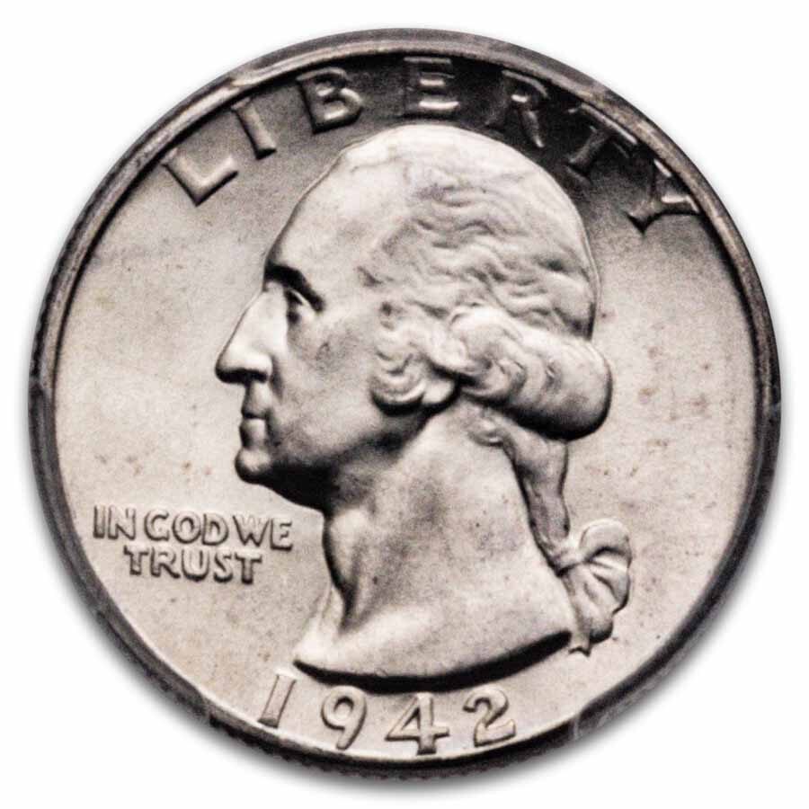 1942-D Washington Quarter MS-67 PCGS