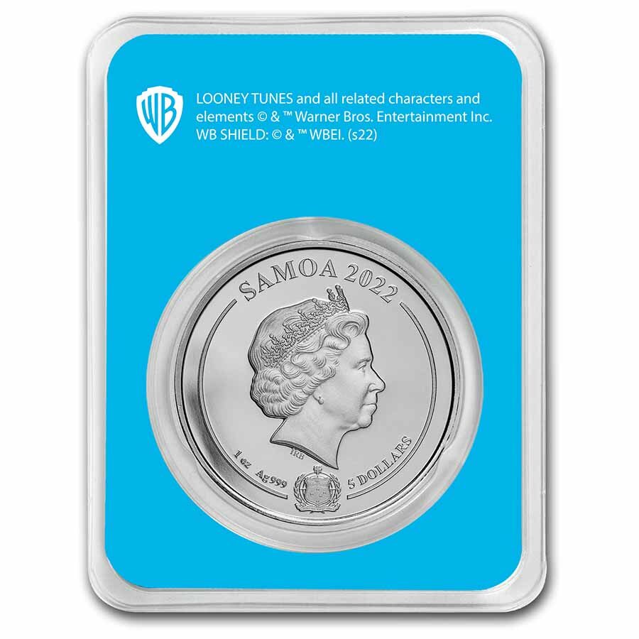 2022 Samoa 1 oz Silver Looney Tunes Bugs Bunny (with TEP)