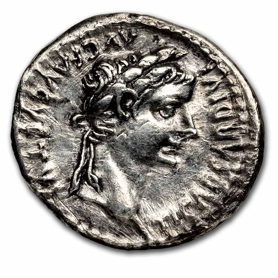 Roman Empire AR Denarius Tiberius (14-37 AD) XF (Tribute Penny)