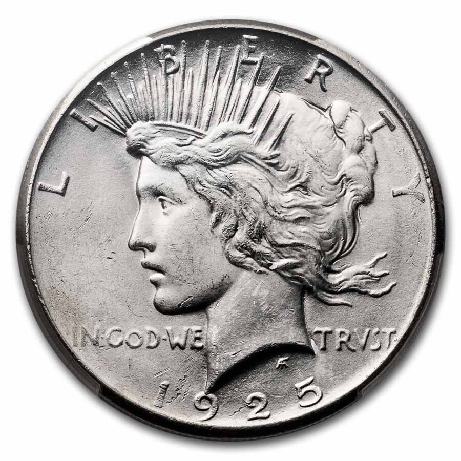 1925 Peace Dollar MS-64 PCGS