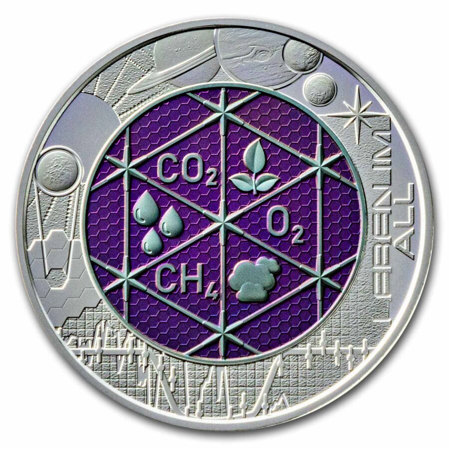 2022 Austria Silver/Niobium Extraterrestrial Life €25 BU