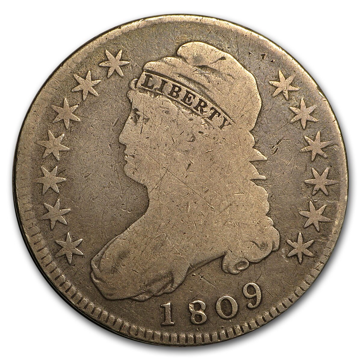 1809 Bust Half Dollar VG
