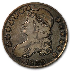 1829 Bust Half Dollar Fine (Sm Letters)