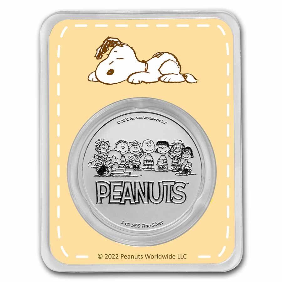 Peanuts® Welcome Baby Girl 1 oz Colorized Silver