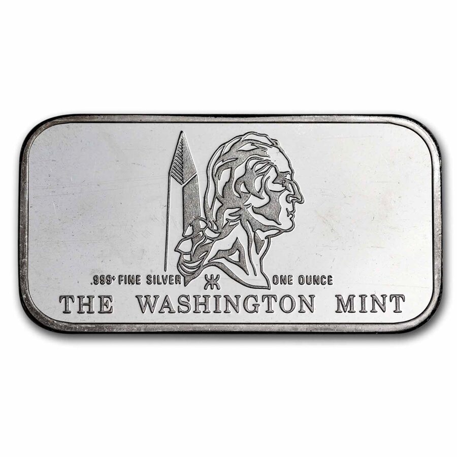 1 oz Silver Art Bar - The Washington Mint (Random Motif)