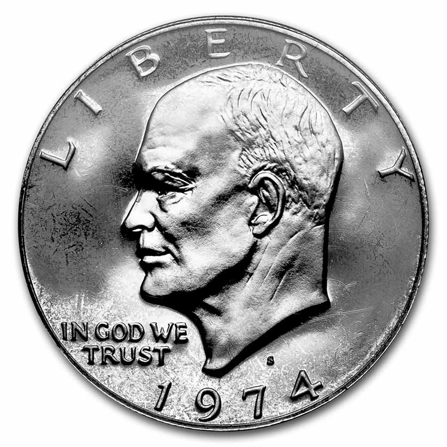1974-S 40% Silver Eisenhower Dollar Proof (OGP)