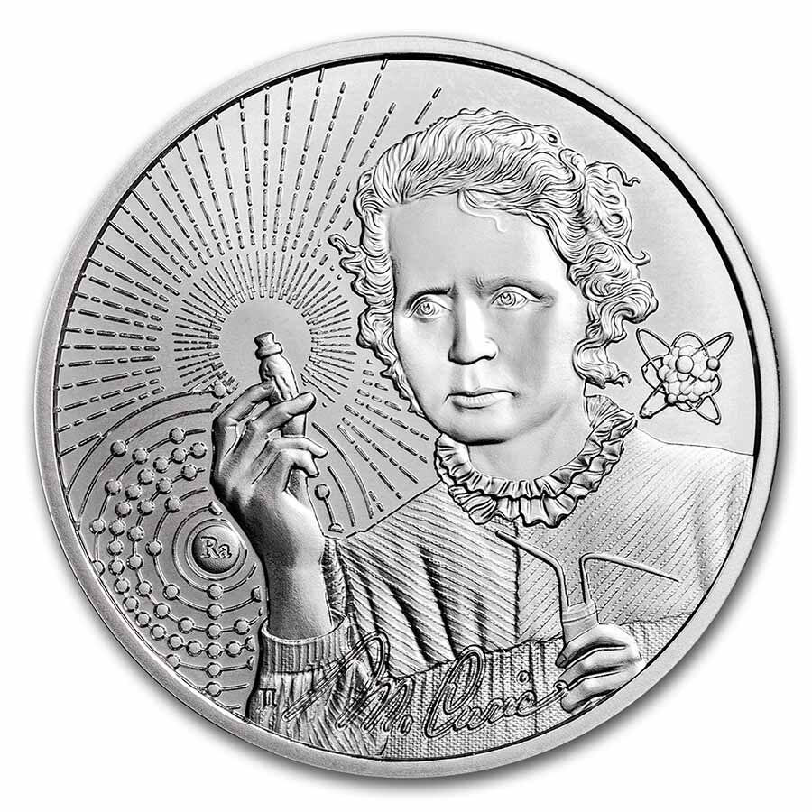 2023 Niue 1 oz Silver Icons of Inspiration: Marie Curie MS-70 NGC