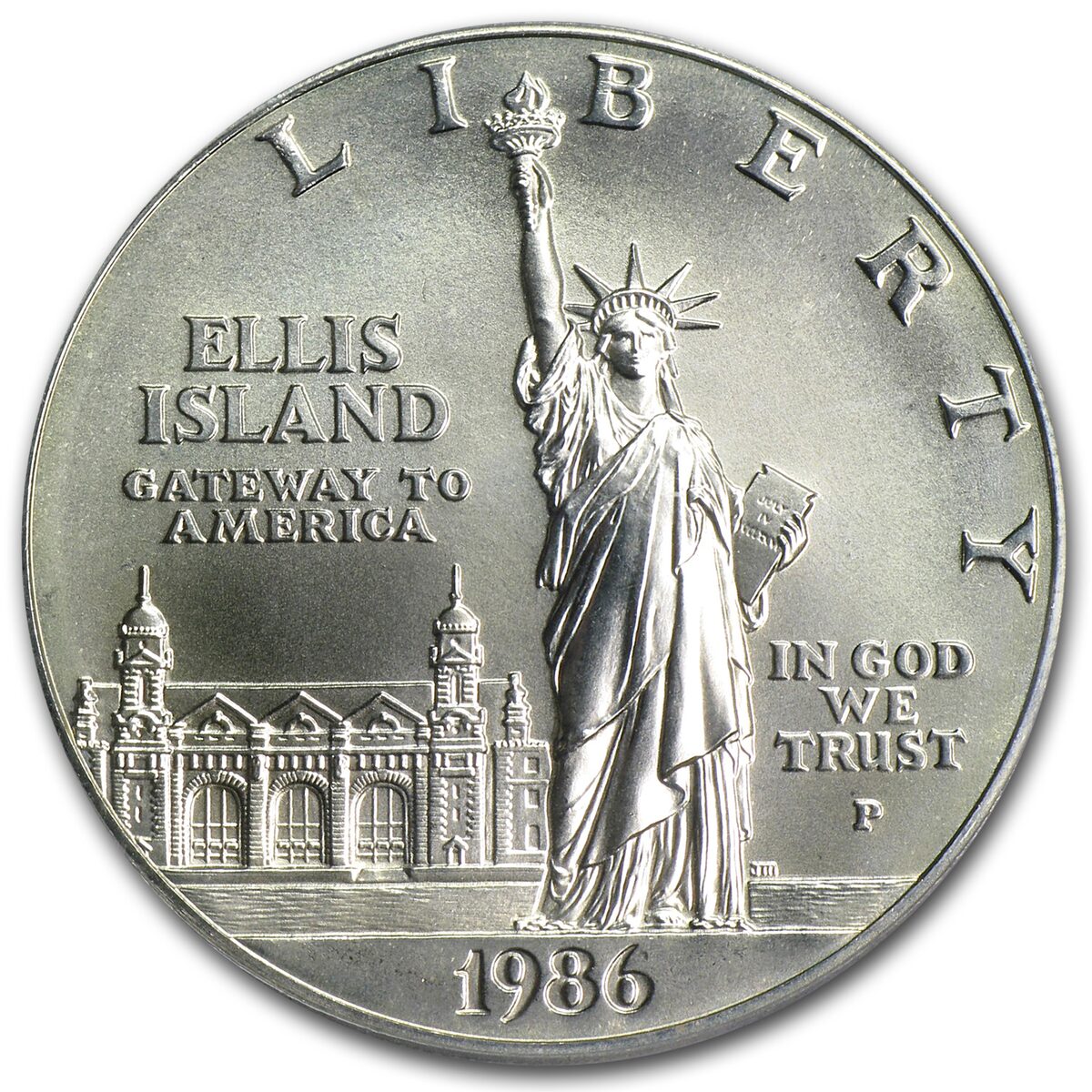 1986-P Statue of Liberty $1 Silver Commem MS-69 PCGS