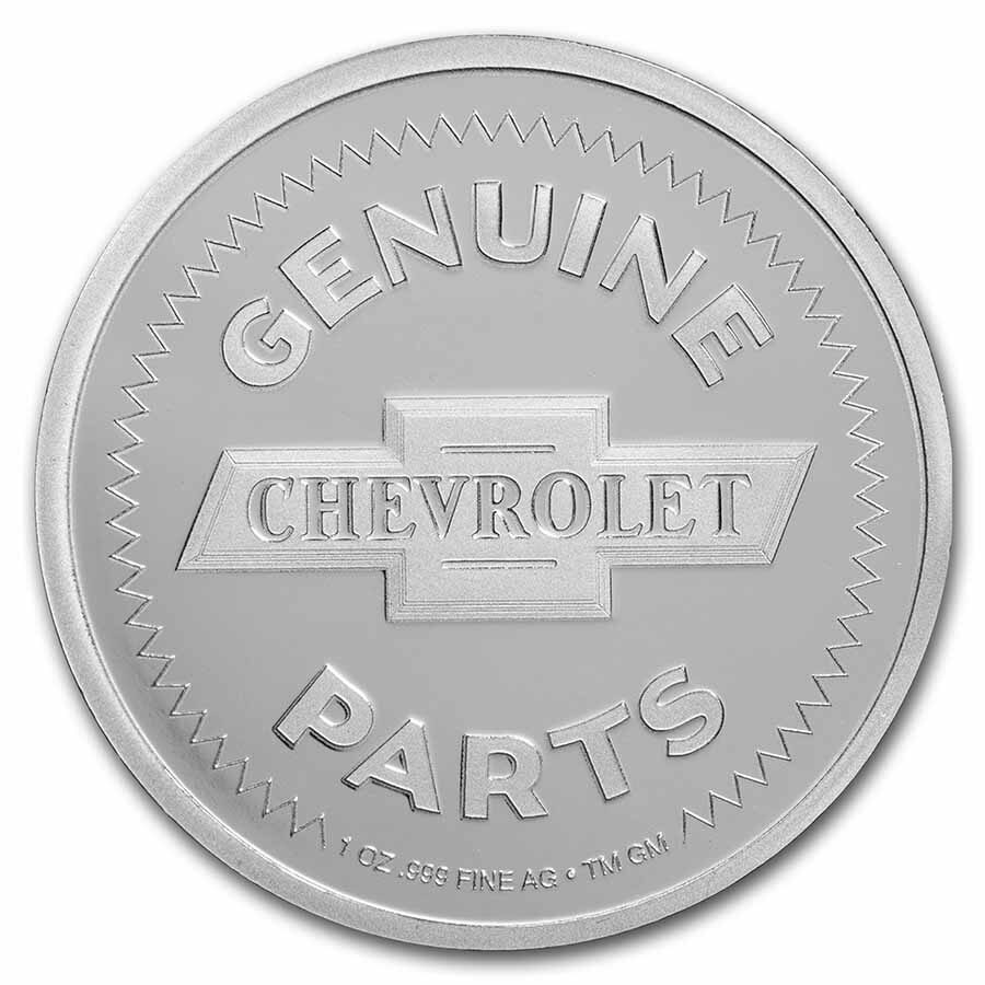 Chevrolet Genuine Parts Logo (1934-1940) 1 oz Silver