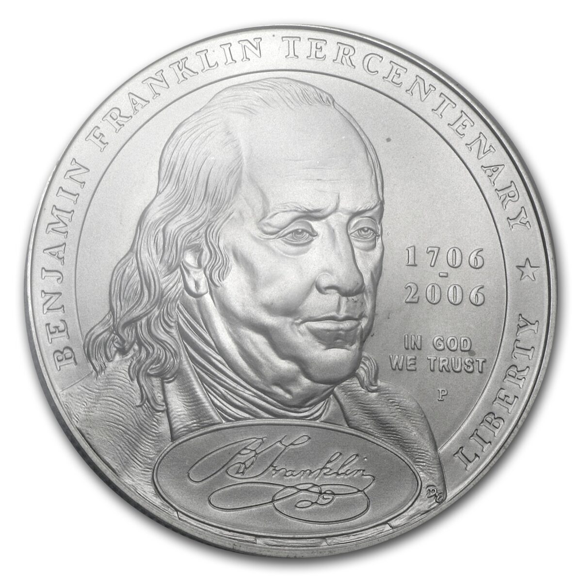 2006-P Ben Franklin Founding Father $1 Silver Commem MS-69 PCGS