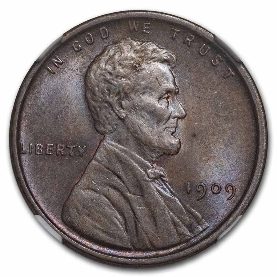 1909 VDB Lincoln Cent MS-65 NGC (Brown)