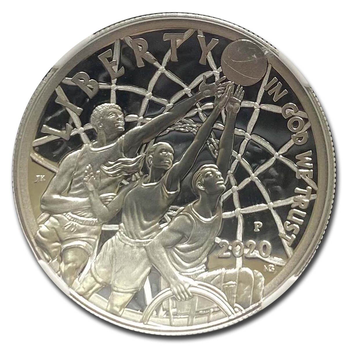 2020-P Basketball Hall of Fame $1 Silver PF-70 NGC