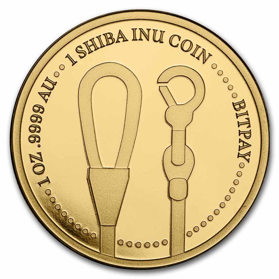1 oz Gold Round - Shiba Inu