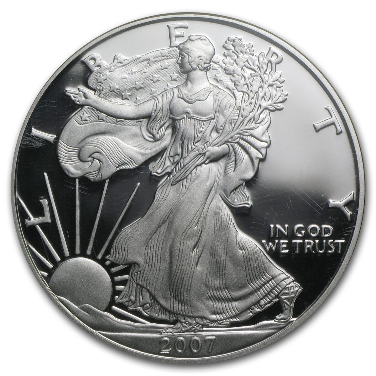 2007-W Proof American Silver Eagle PF-70 NGC (ER)